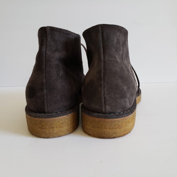 Vince Crofton Grey Suede Crepe Sole Chukka Boots - Picture 3 of 6